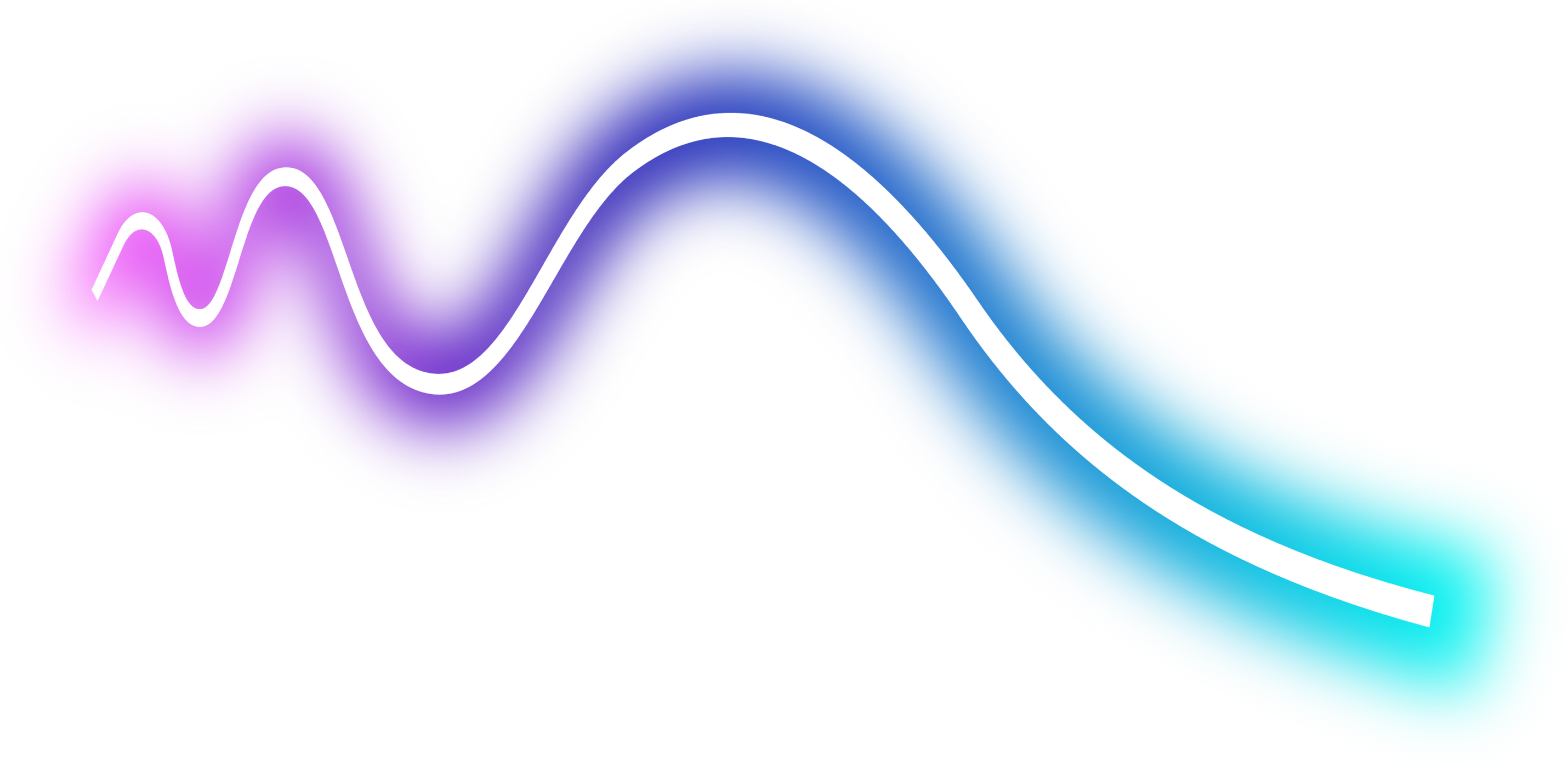 Neon light wave line element icon illustration